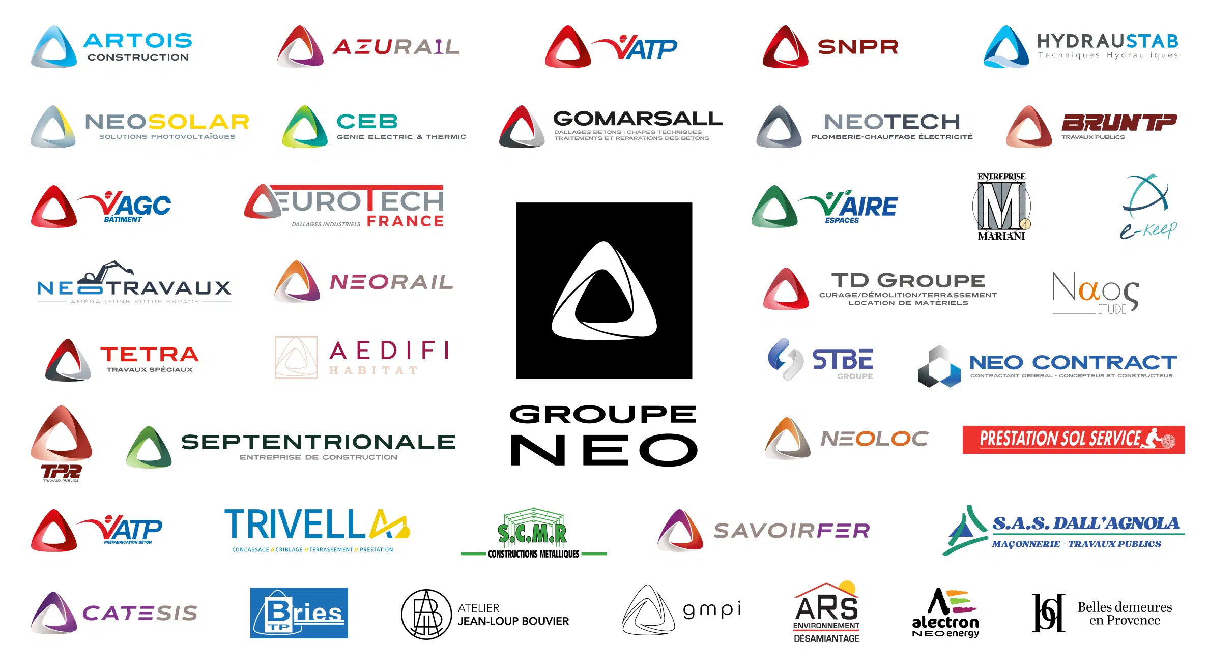 Logos Filiales - Groupe NEO